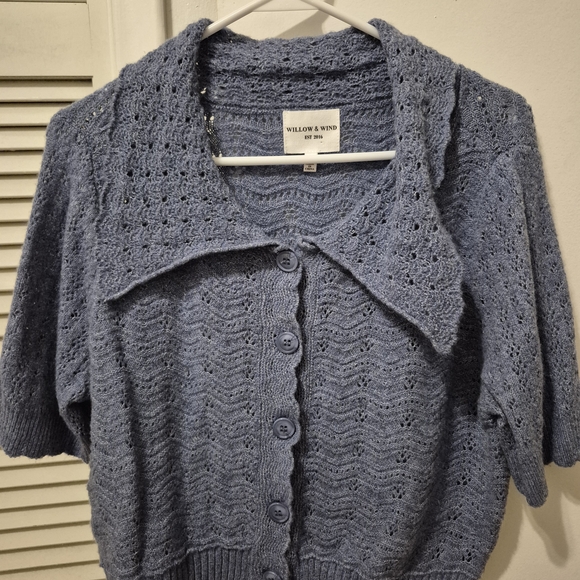 Willow & Wind Women's Blue Cardigan Sweater - Picture 1 of 1